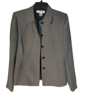 Alfani Women's 5-Button Black & White Blazer Size 4